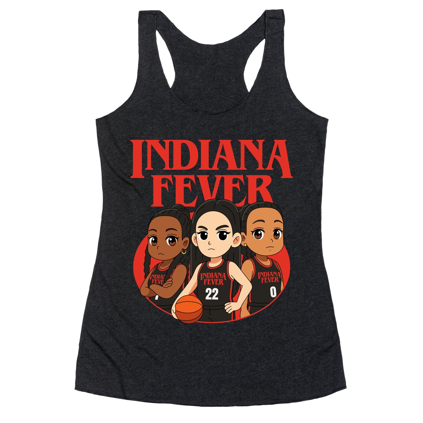 Indiana Fever Stranger Things Racerback Tank