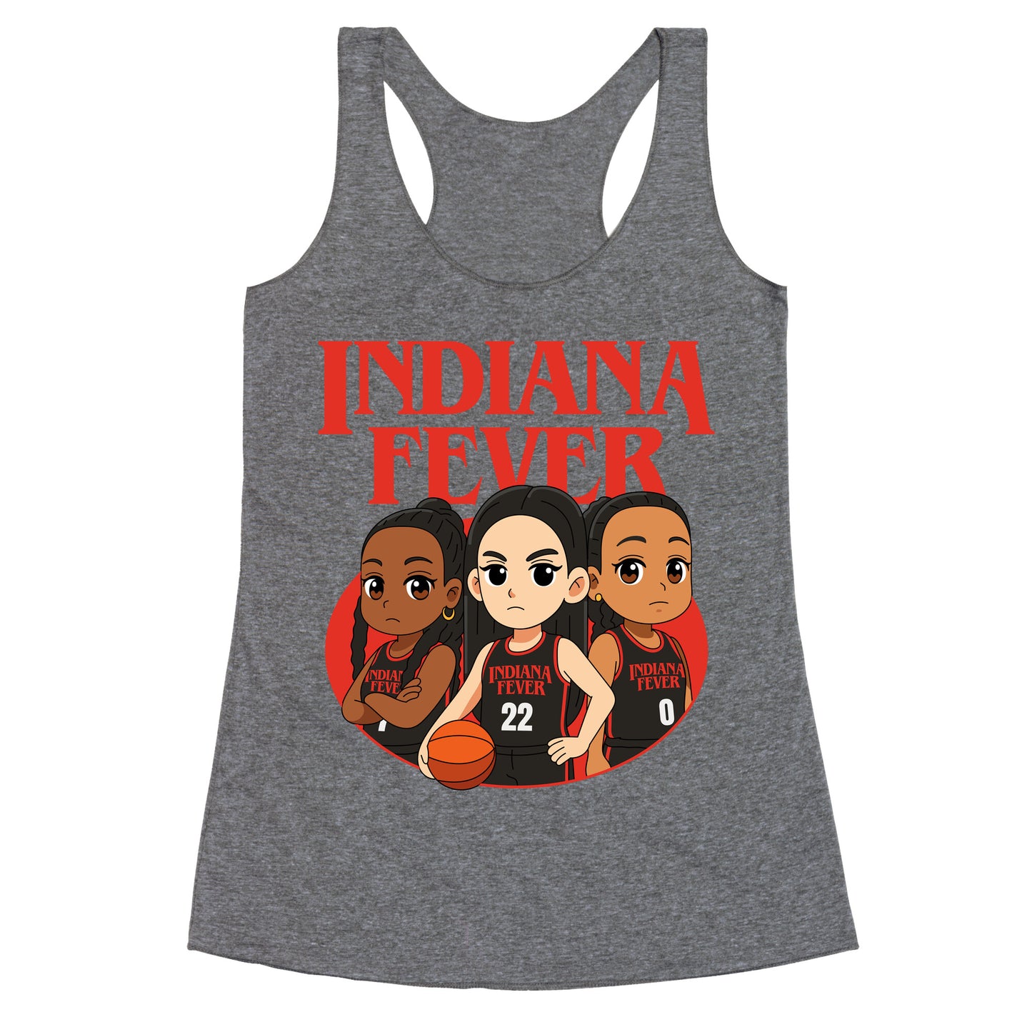 Indiana Fever Stranger Things Racerback Tank