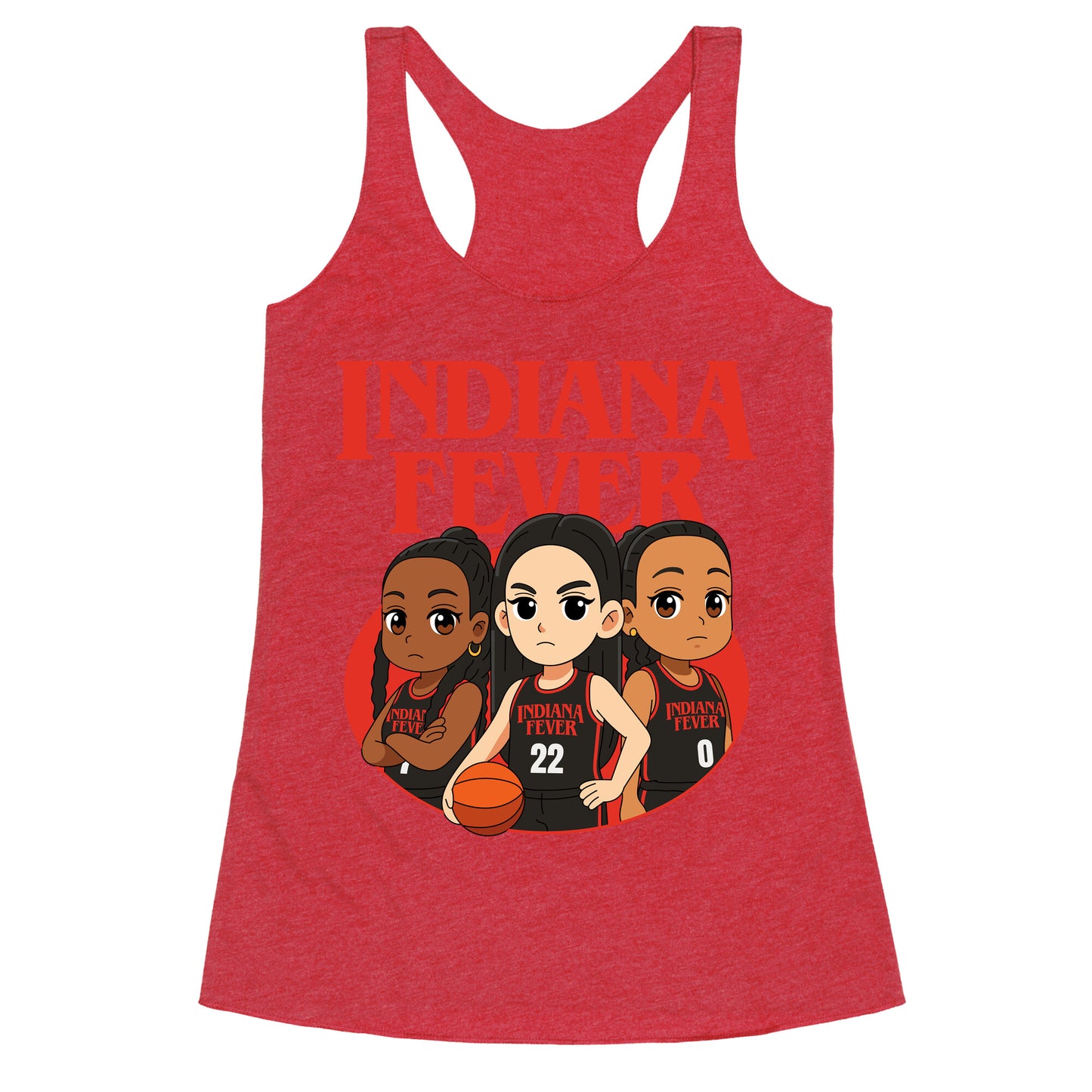 Indiana Fever Stranger Things Racerback Tank