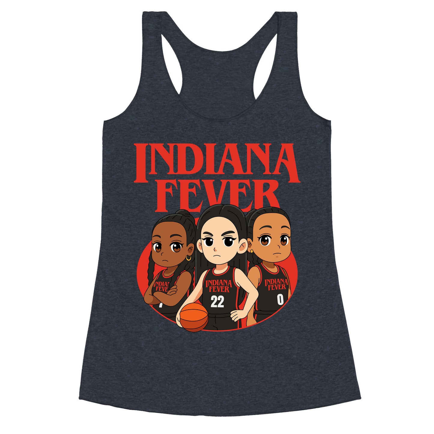 Indiana Fever Stranger Things Racerback Tank