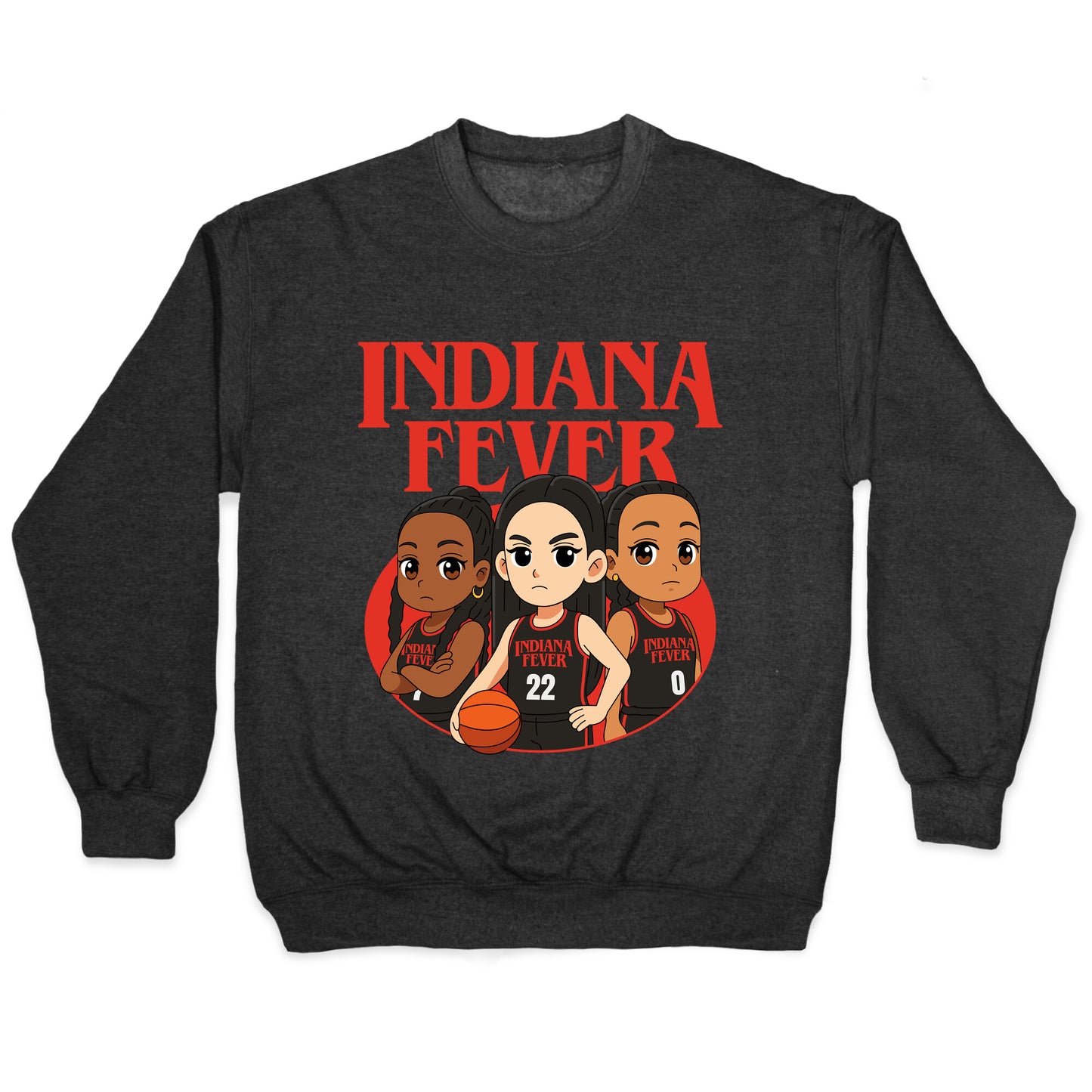 Indiana Fever Stranger Things Crewneck Sweatshirt
