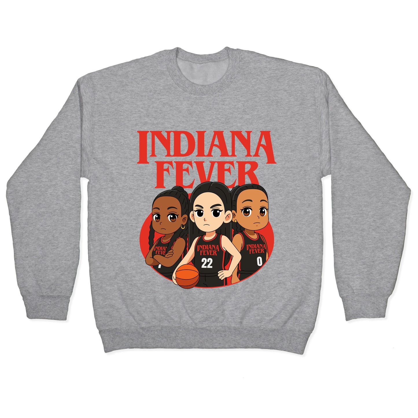 Indiana Fever Stranger Things Crewneck Sweatshirt