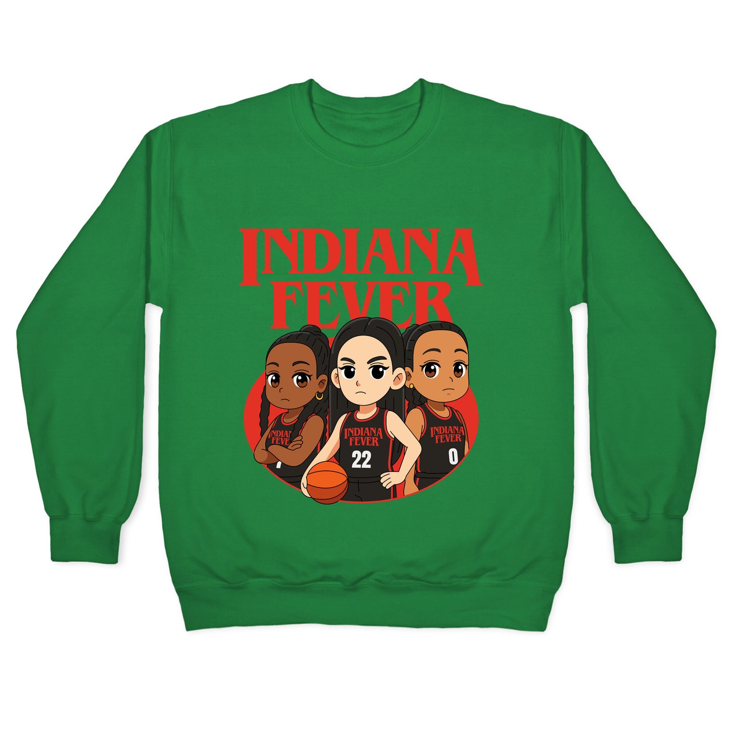 Indiana Fever Stranger Things Crewneck Sweatshirt