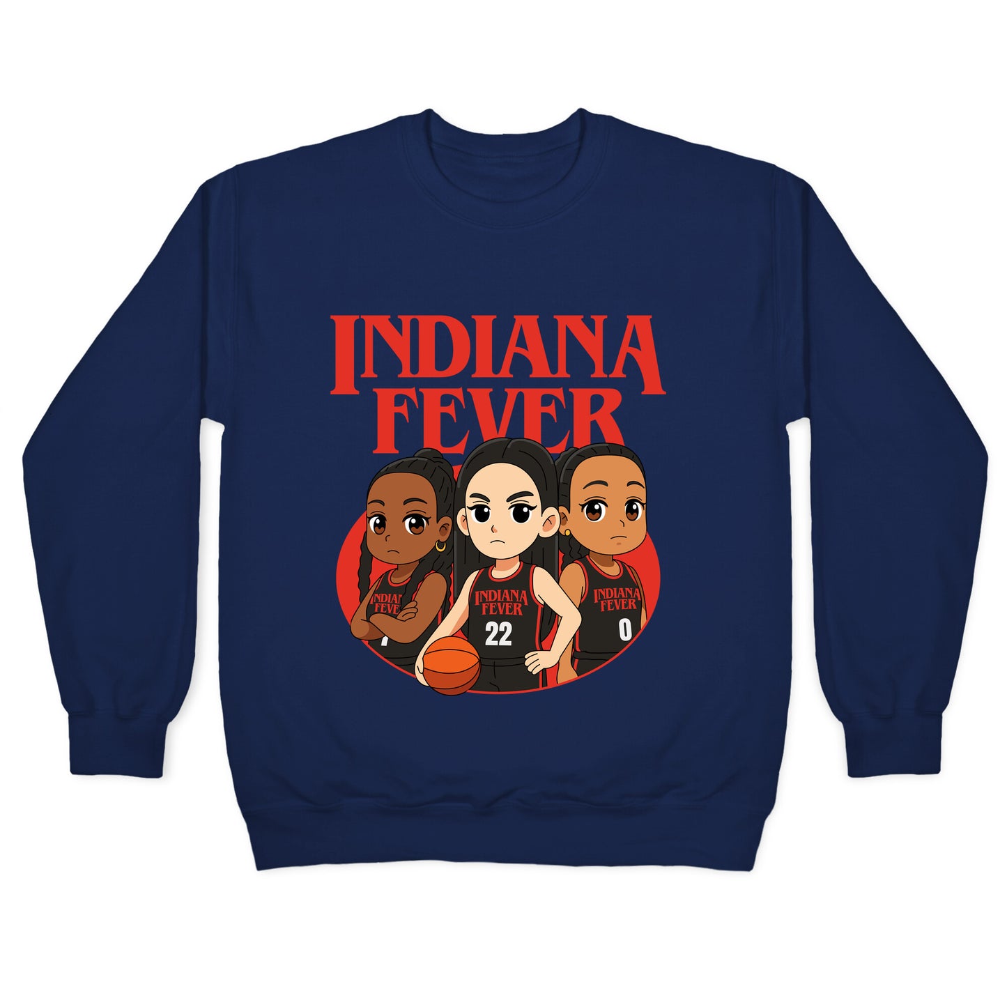 Indiana Fever Stranger Things Crewneck Sweatshirt