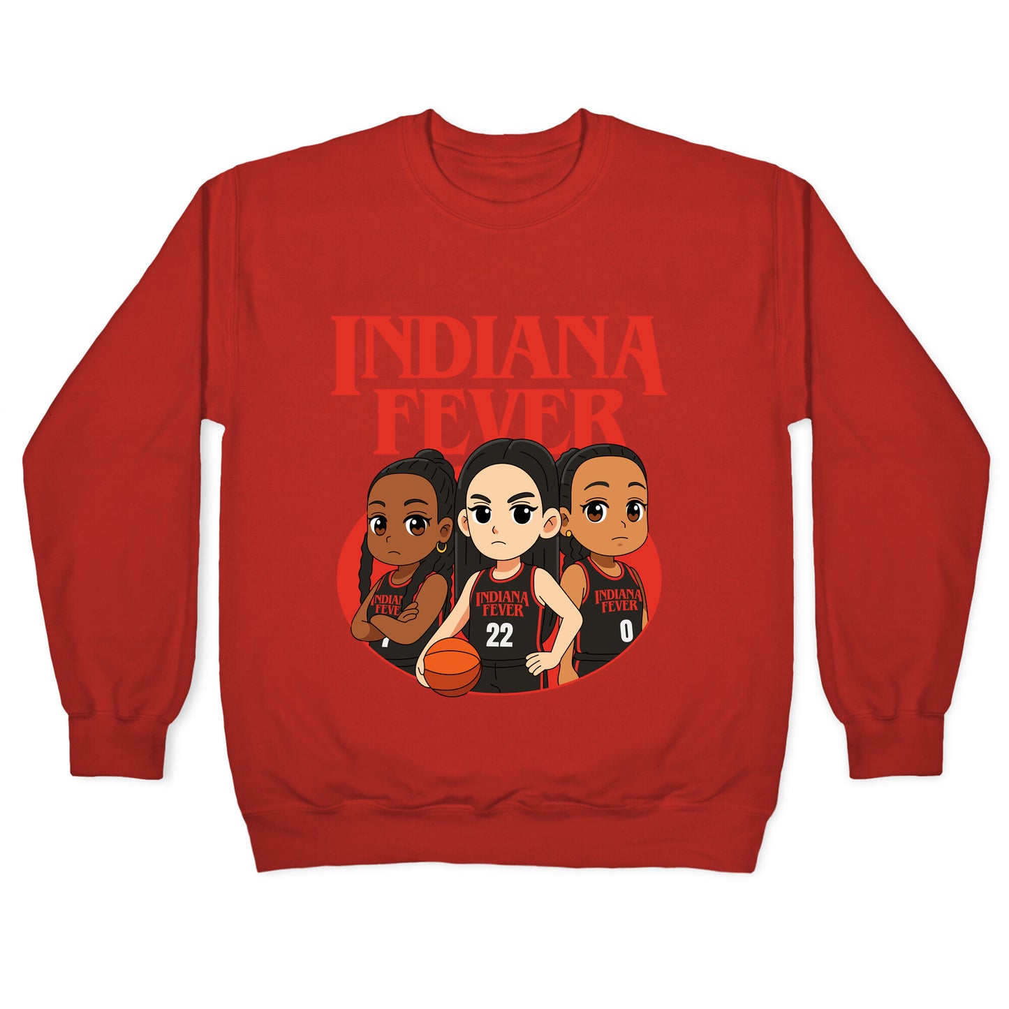 Indiana Fever Stranger Things Crewneck Sweatshirt