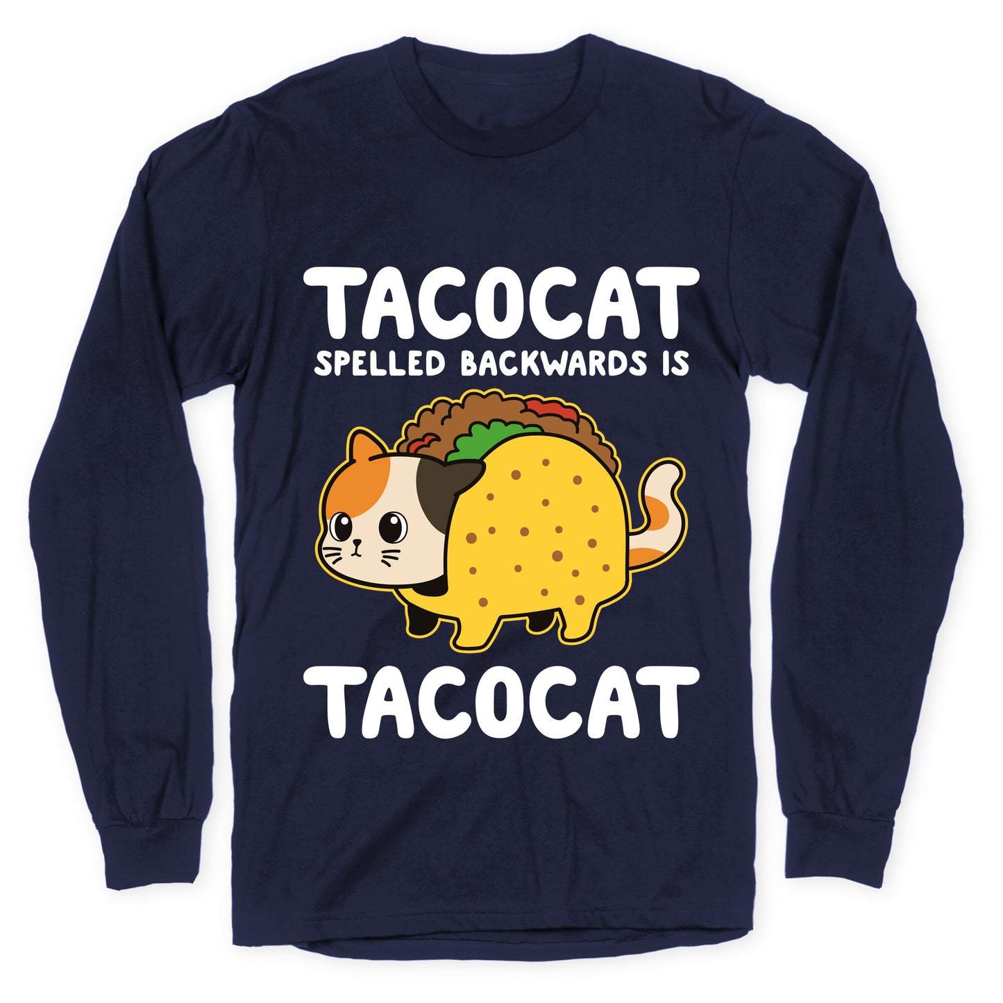 Tacocat Spelled Backwards Longsleeve Tee