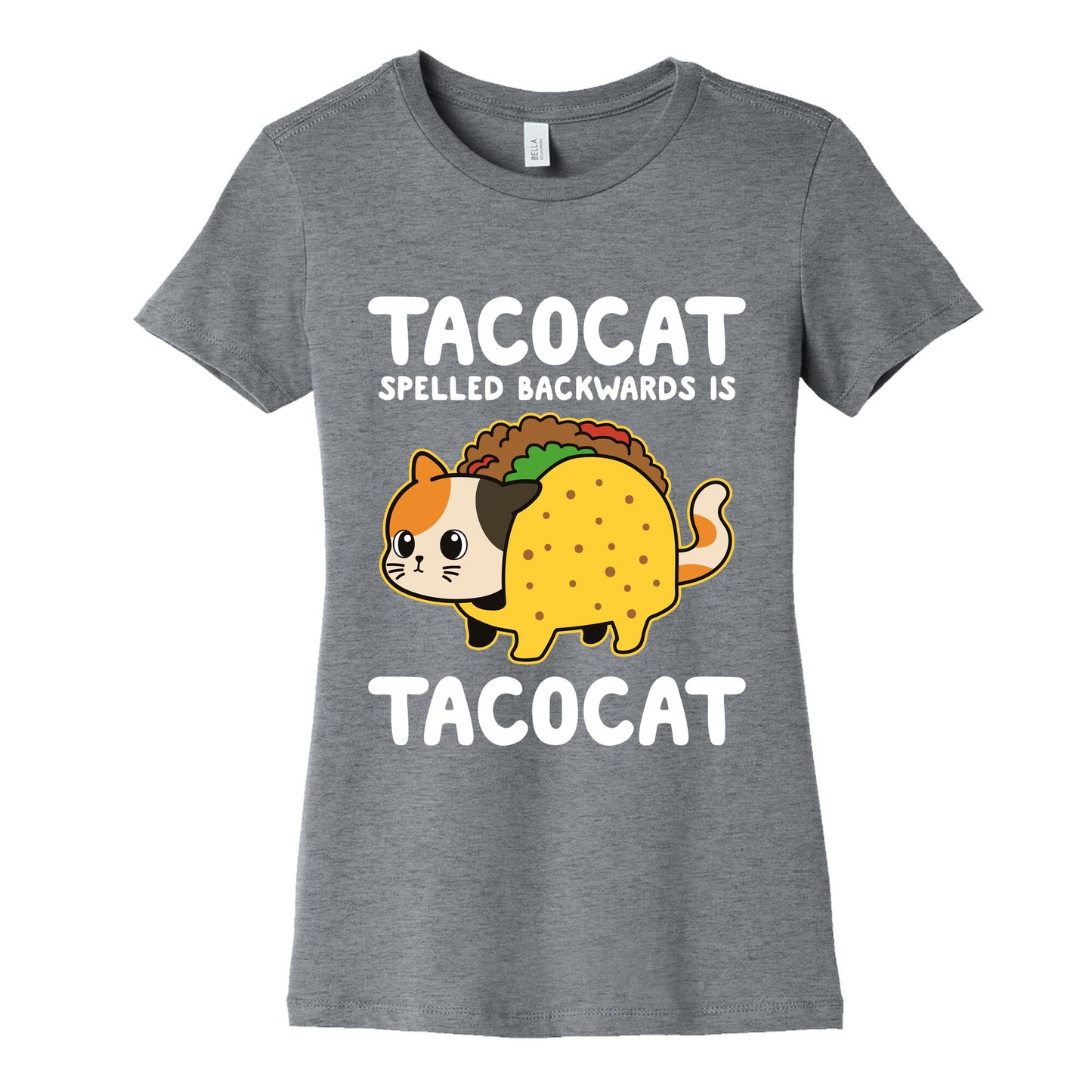 Tacocat Spelled Backwards Womens Cotton Tee