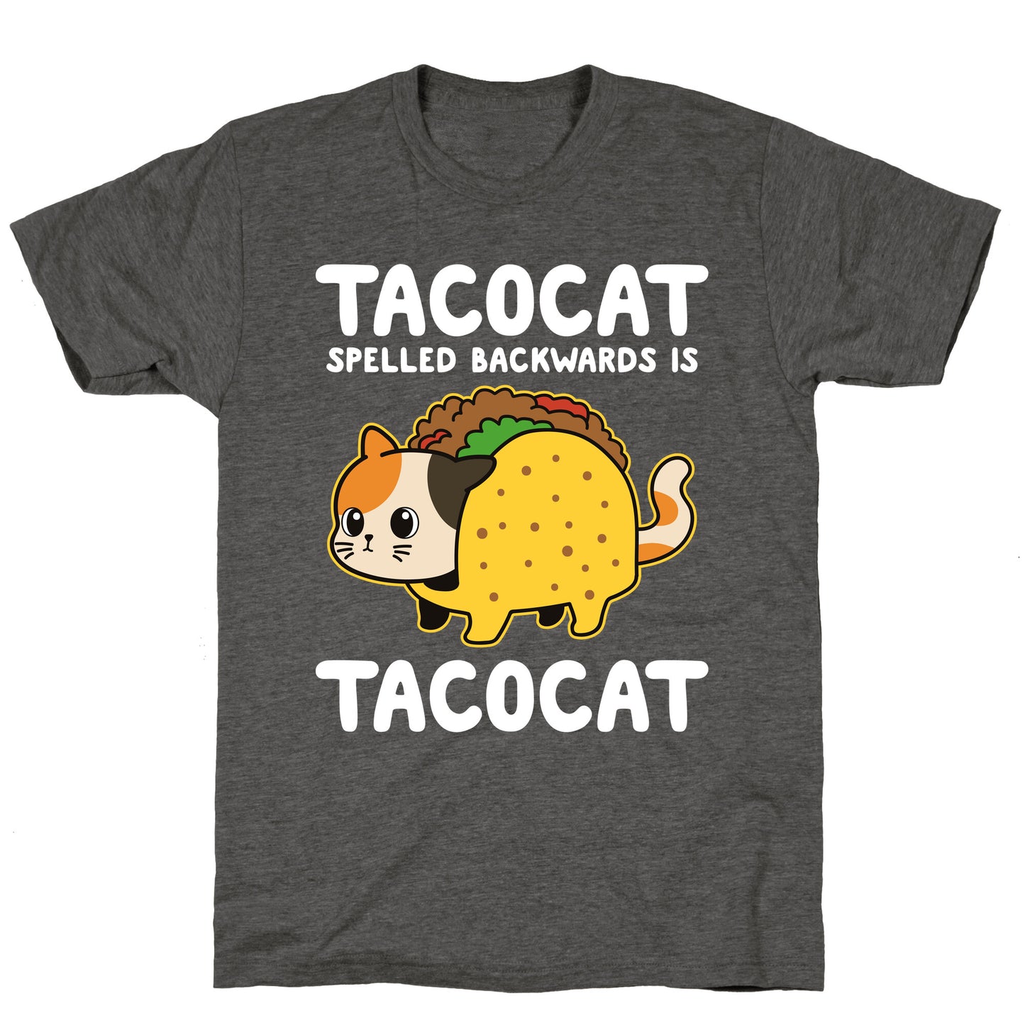 Tacocat Spelled Backwards Unisex Triblend Tee