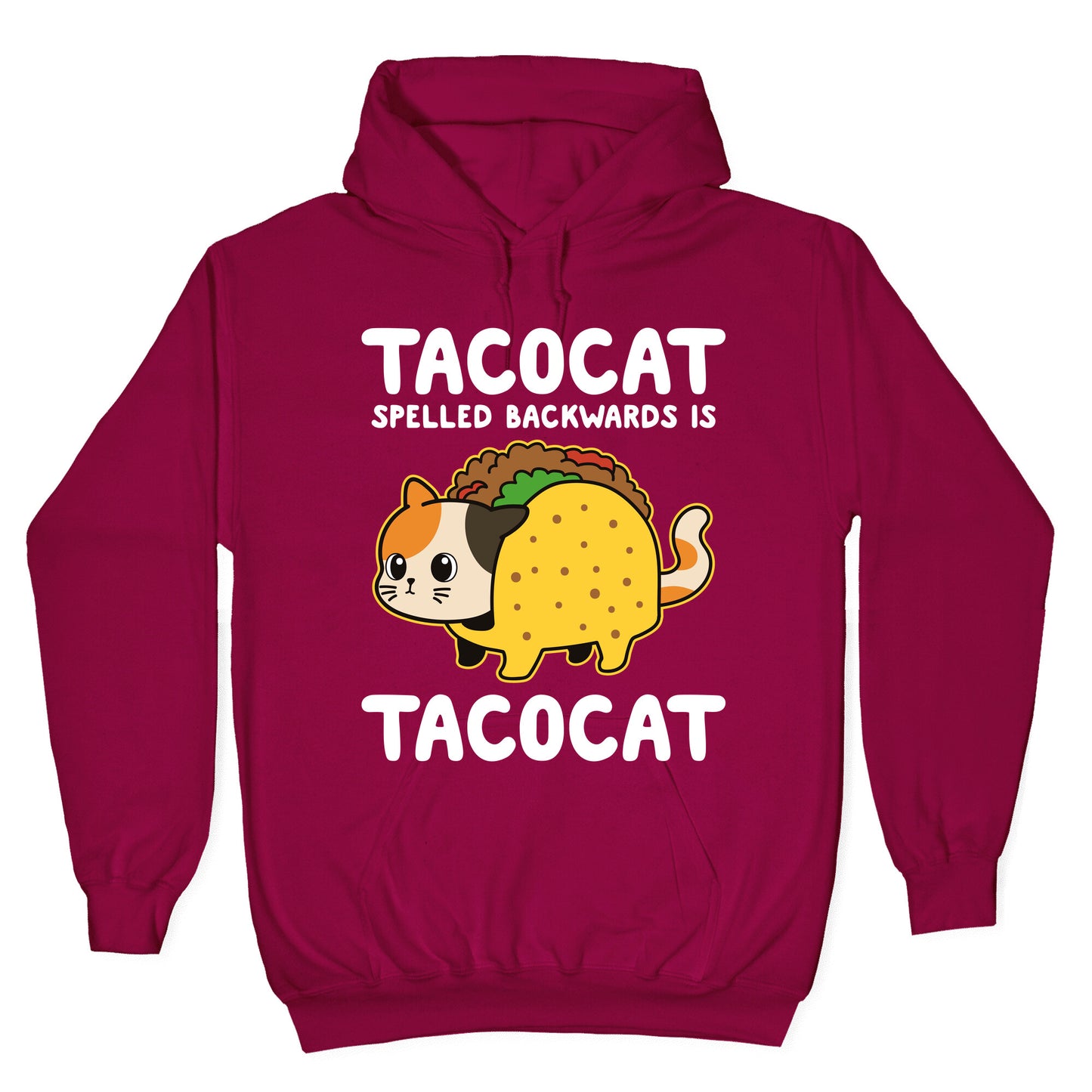 Tacocat Spelled Backwards Hoodie