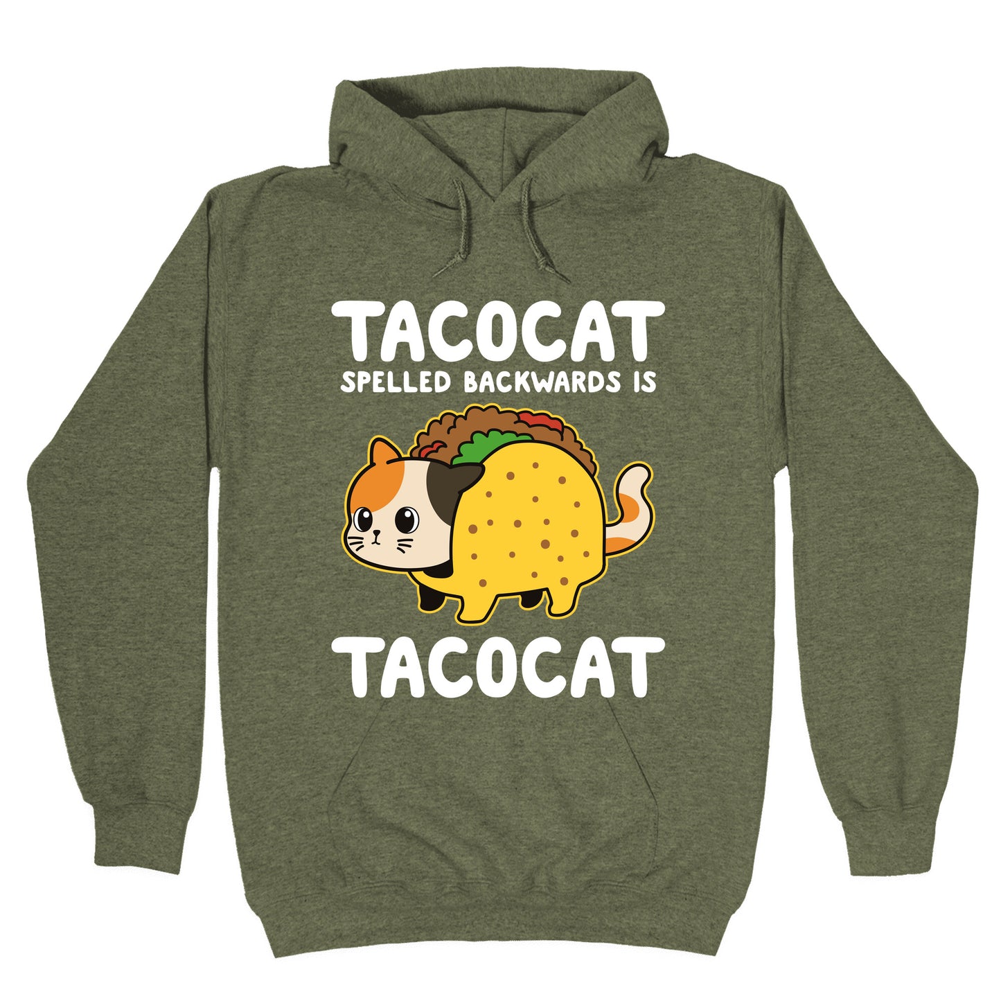 Tacocat Spelled Backwards Hoodie