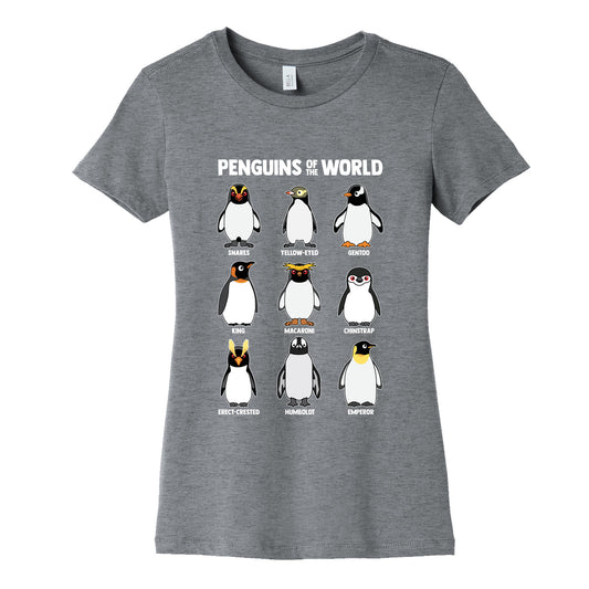 Penguins of the World Womens Cotton Tee
