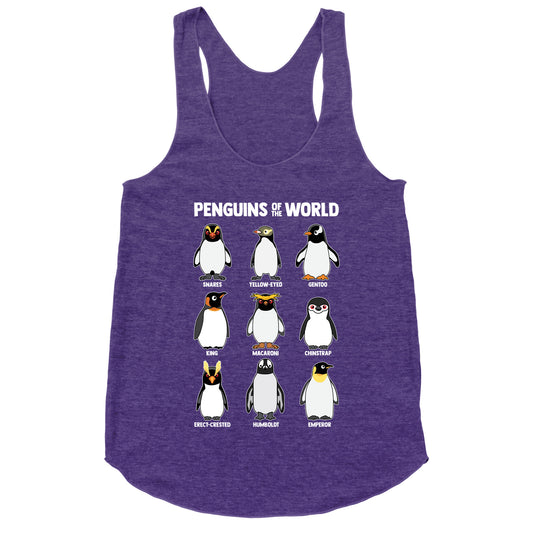 Penguins of the World Racerback Tank