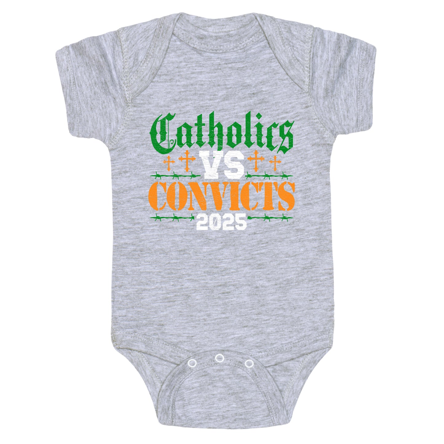 Catholics vs Convicts 2025 Baby One-Piece