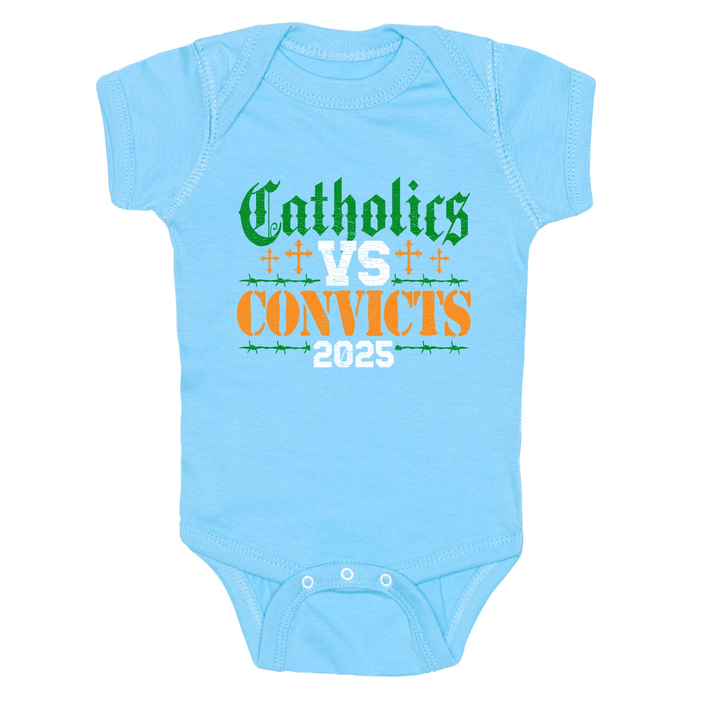 Catholics vs Convicts 2025 Baby One-Piece