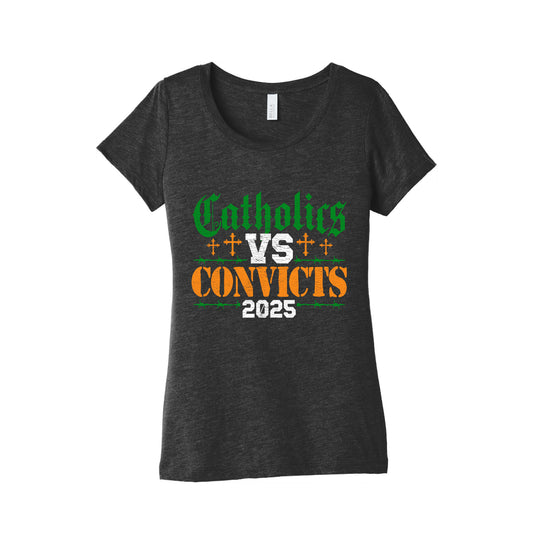 Catholics vs Convicts 2025 Womens Triblend Tee