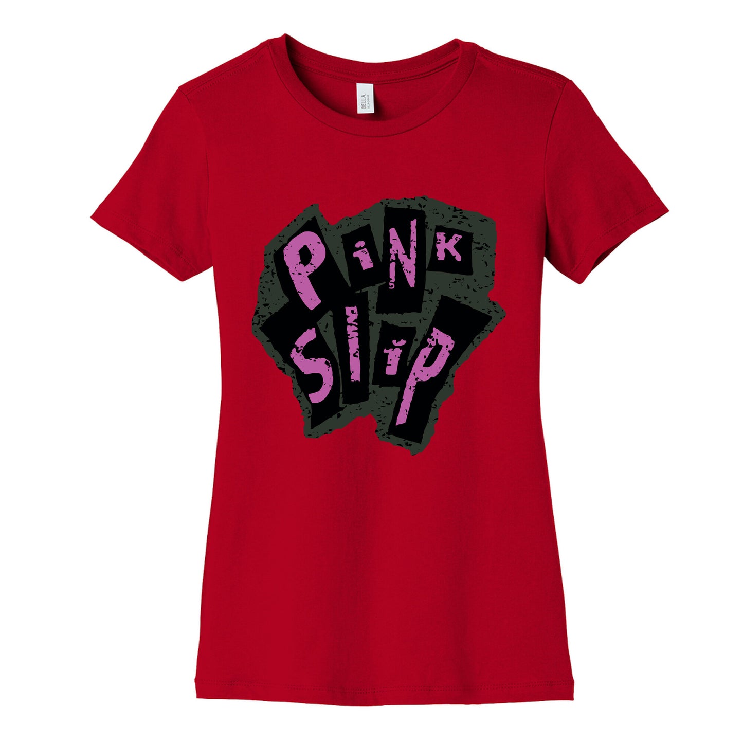 Freaky Friday Pink Slip Womens Cotton Tee