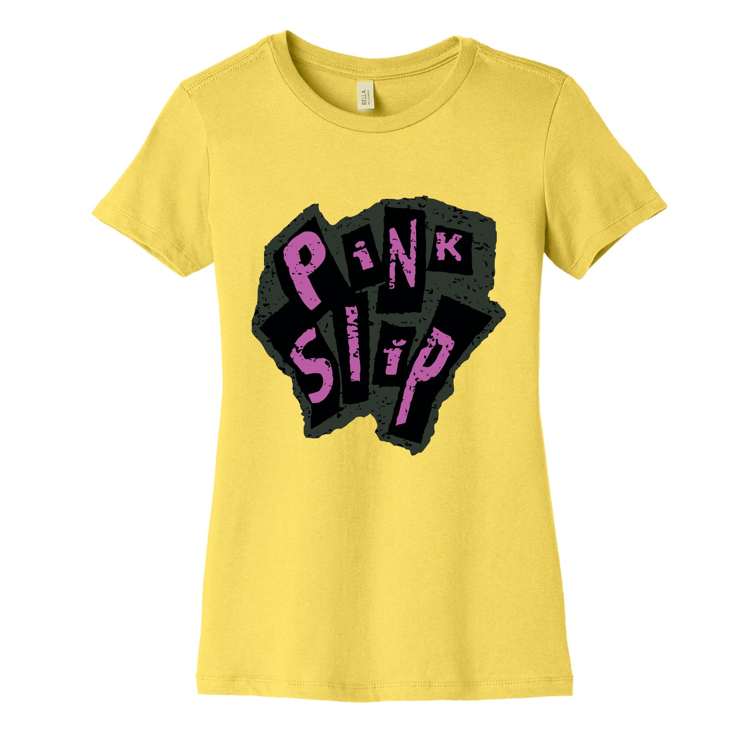 Freaky Friday Pink Slip Womens Cotton Tee