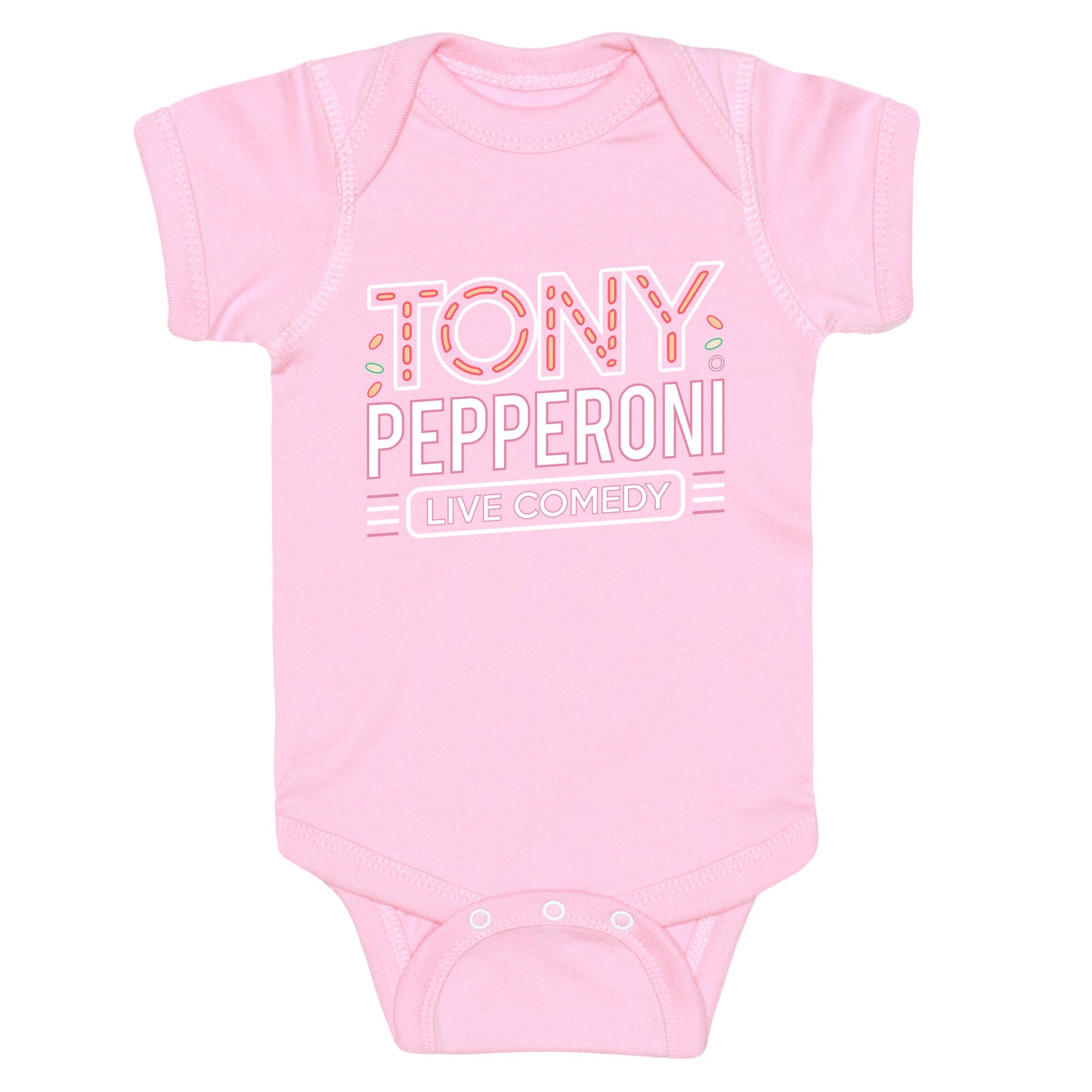 Tony Pepperoni Live Comedy Baby One-Piece