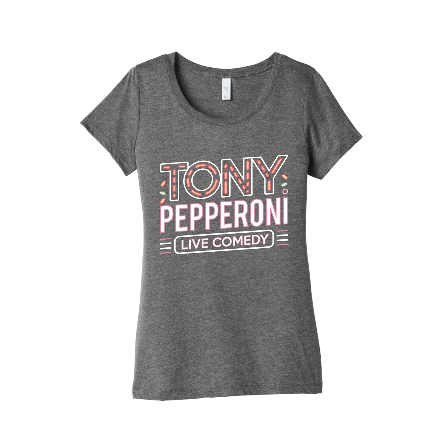 Tony Pepperoni Live Comedy Womens Triblend Tee