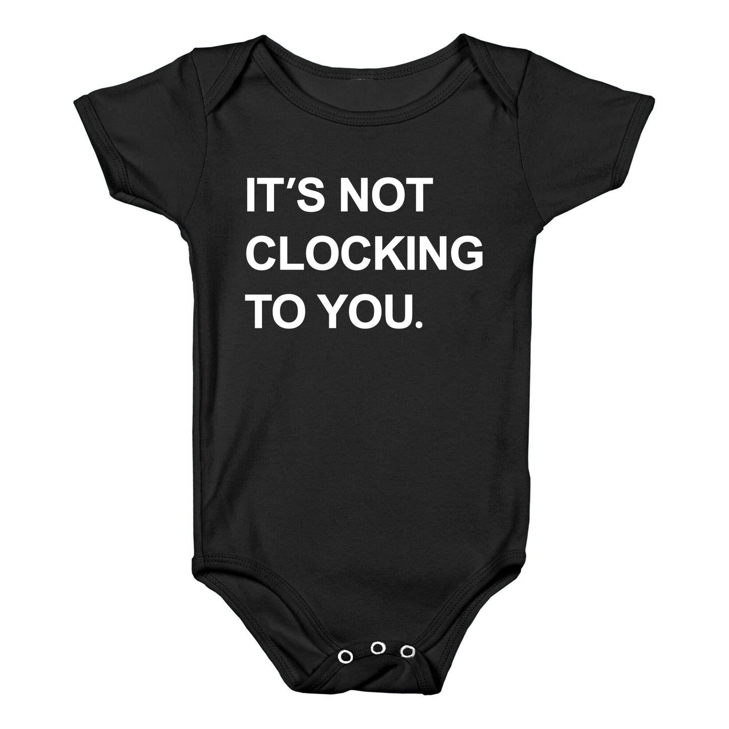 Its Not Clocking To You Bieber Baby One-Piece
