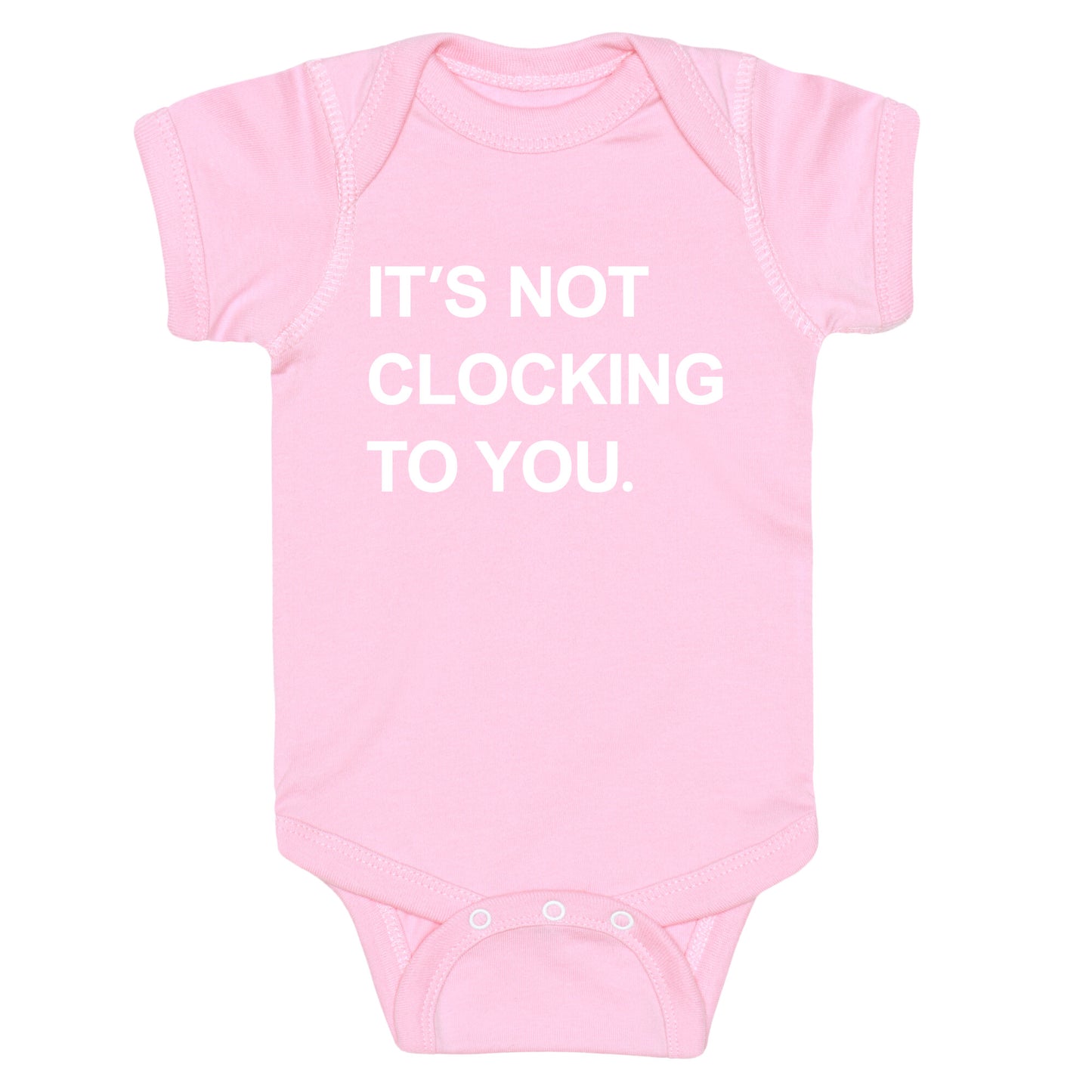 Its Not Clocking To You Bieber Baby One-Piece