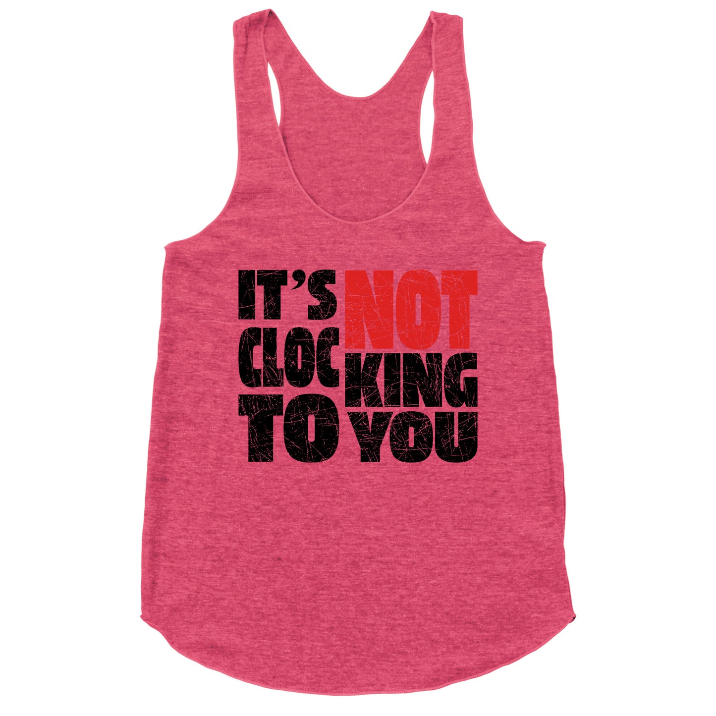 Bieber Its Not Clocking To You Racerback Tank