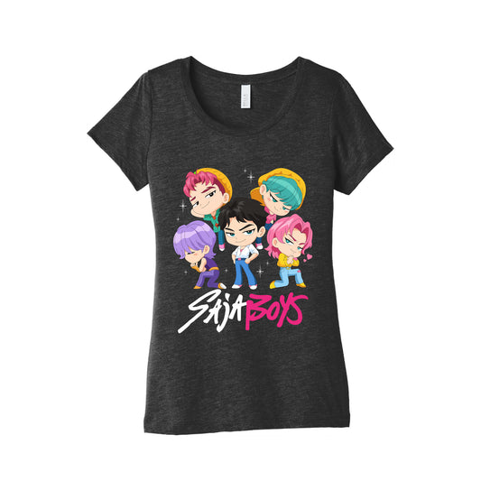 Saja Boys Kpop Demon Hunters Womens Triblend Tee