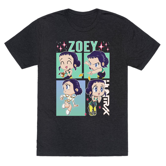 Zoey Kpop Demon Hunters Unisex Triblend Tee