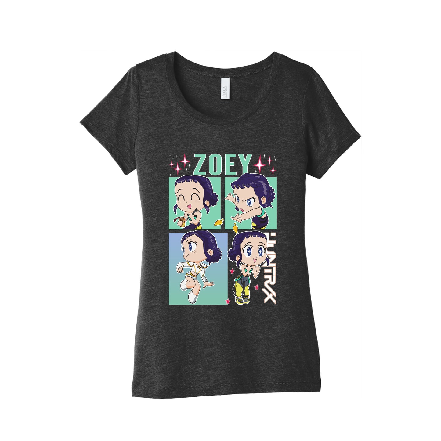 Zoey Kpop Demon Hunters Womens Triblend Tee