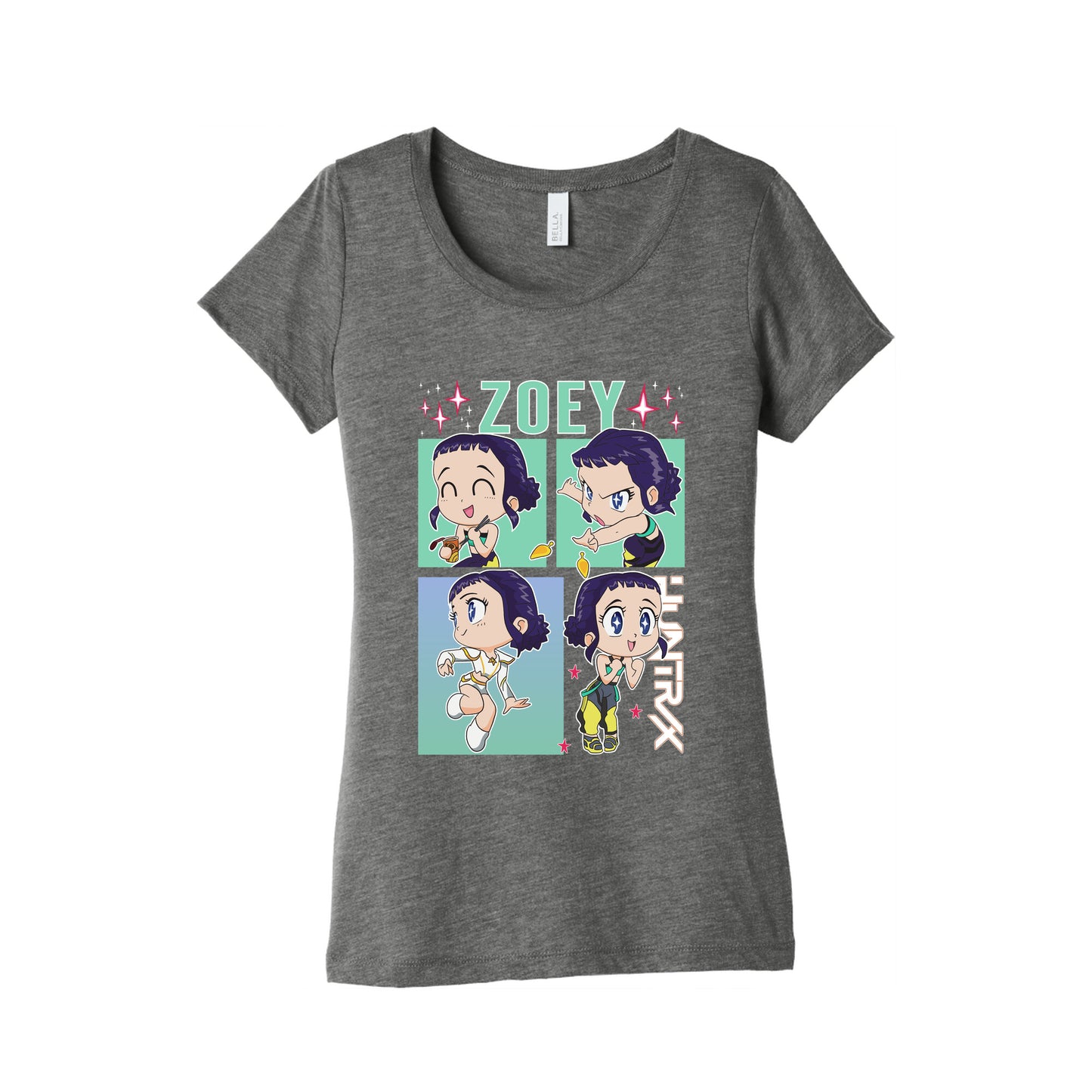 Zoey Kpop Demon Hunters Womens Triblend Tee