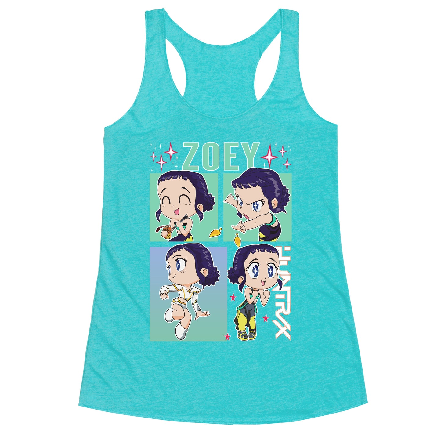 Zoey Kpop Demon Hunters Racerback Tank