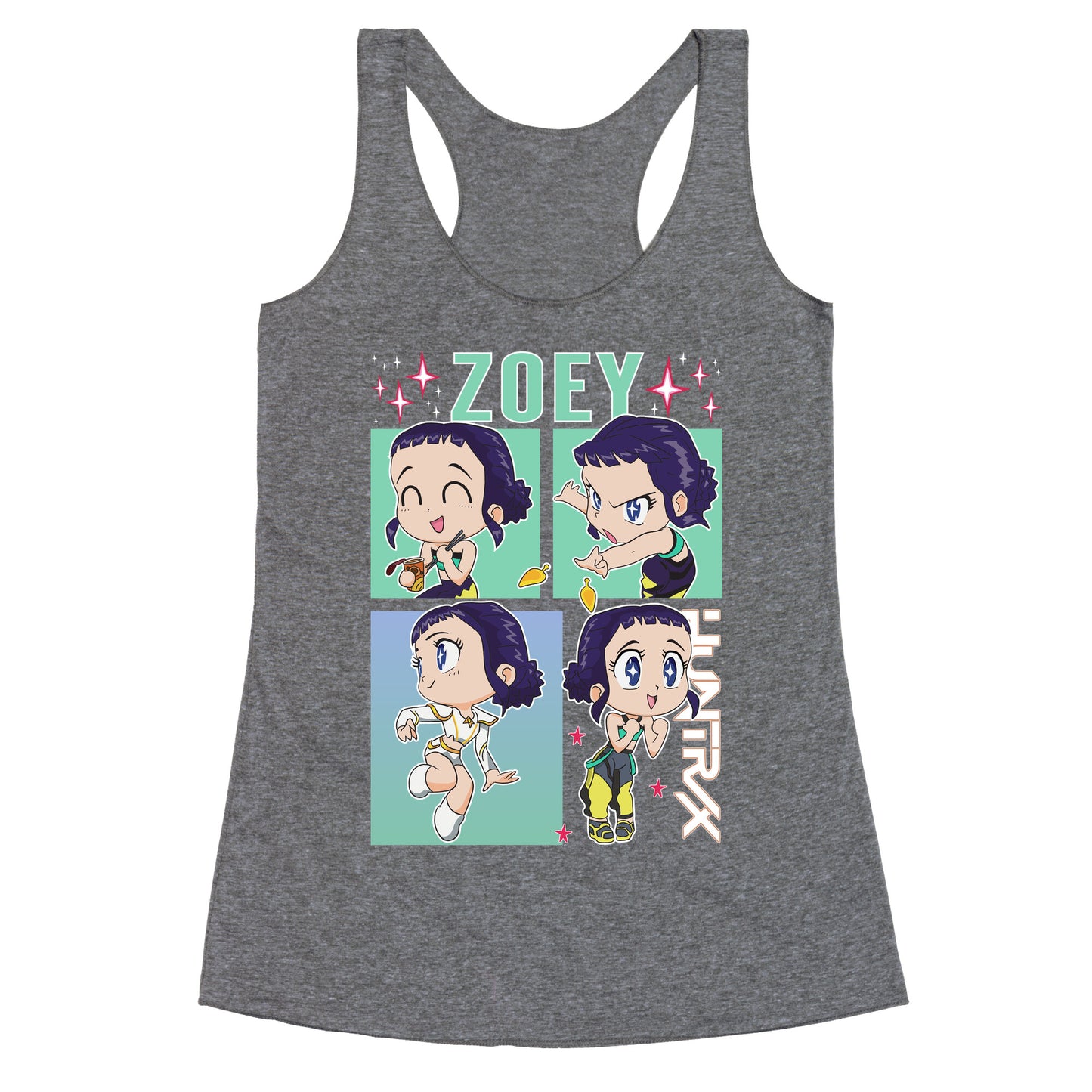 Zoey Kpop Demon Hunters Racerback Tank