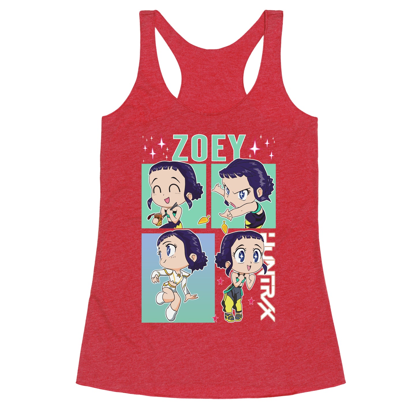 Zoey Kpop Demon Hunters Racerback Tank