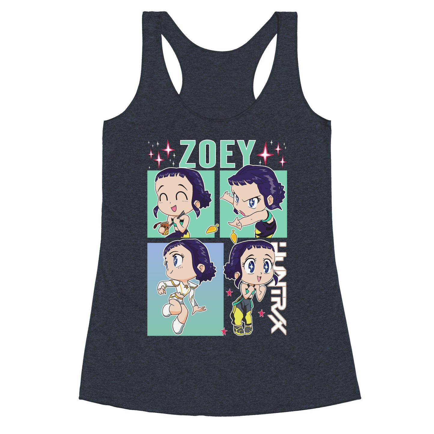 Zoey Kpop Demon Hunters Racerback Tank