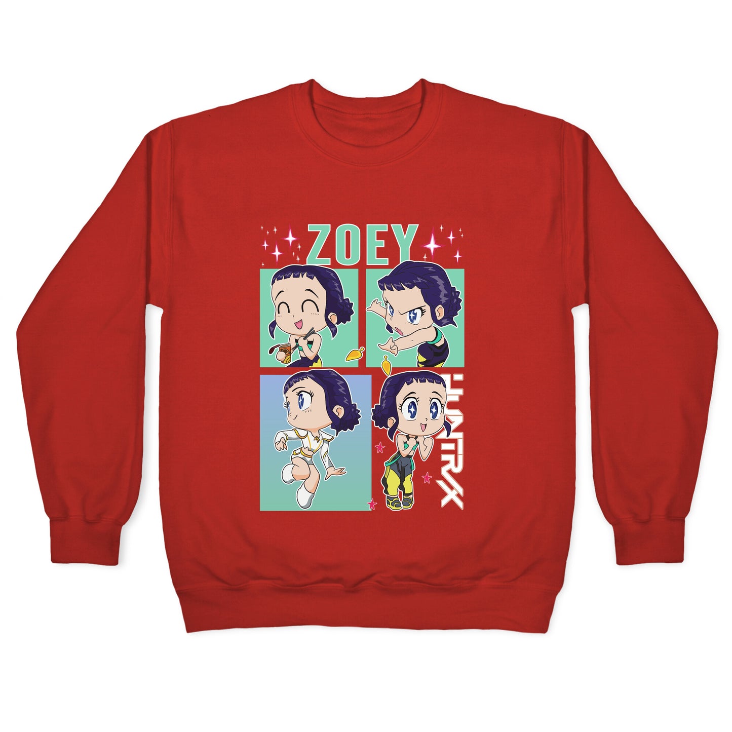 Zoey Kpop Demon Hunters Crewneck Sweatshirt