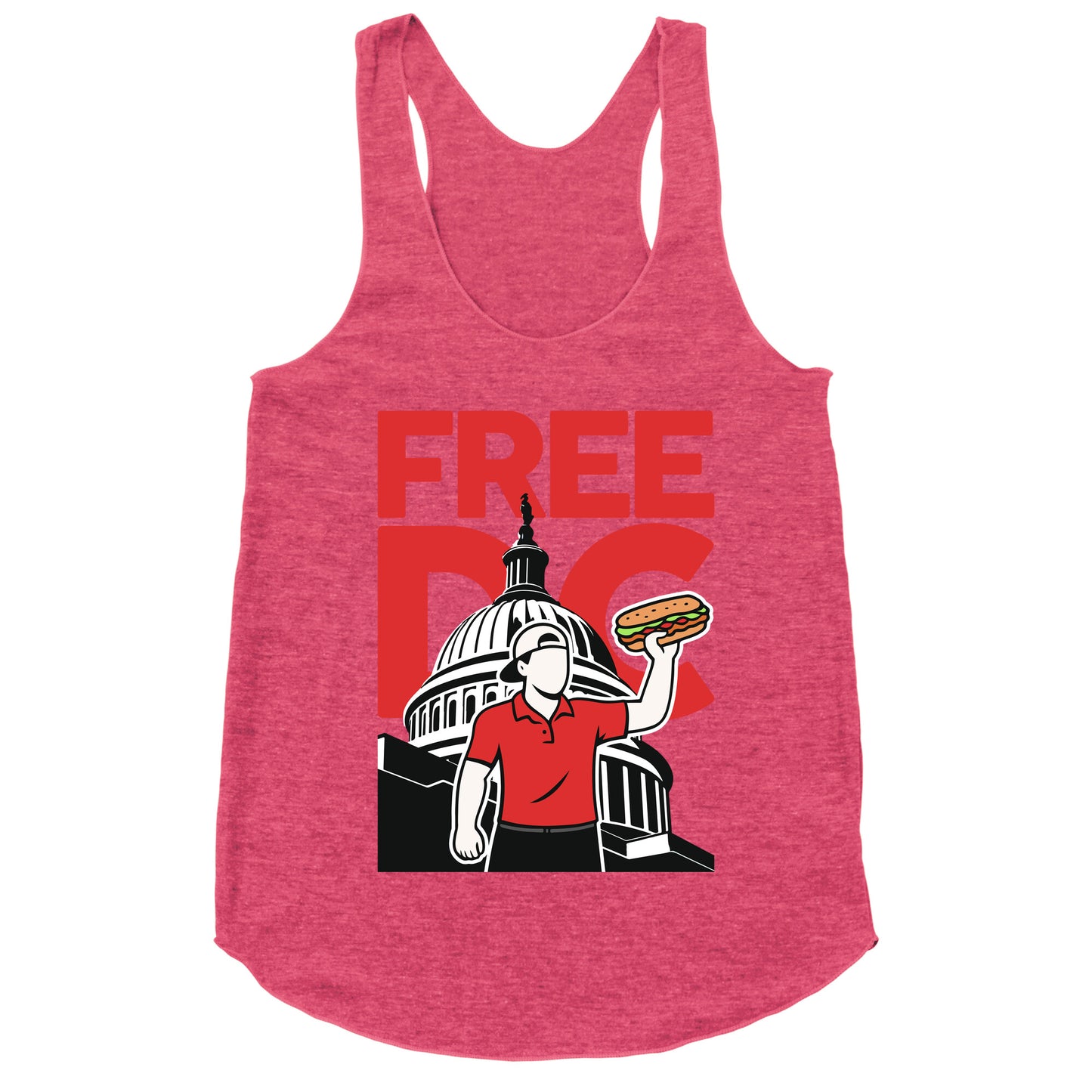 Anti Ice DC Sandwich Guy Racerback Tank