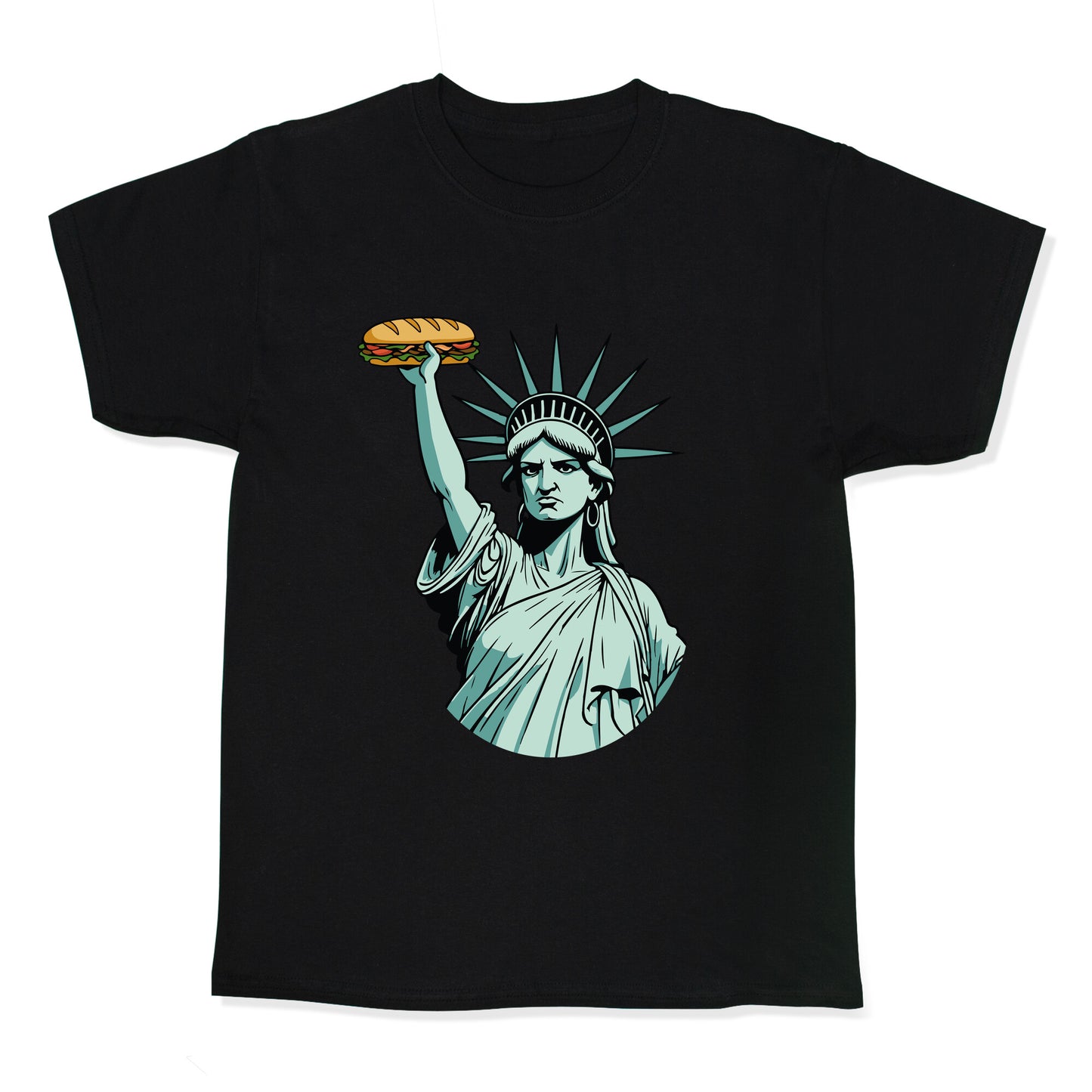 Statue of Liberty Sandwich Guy DC Kids Tee