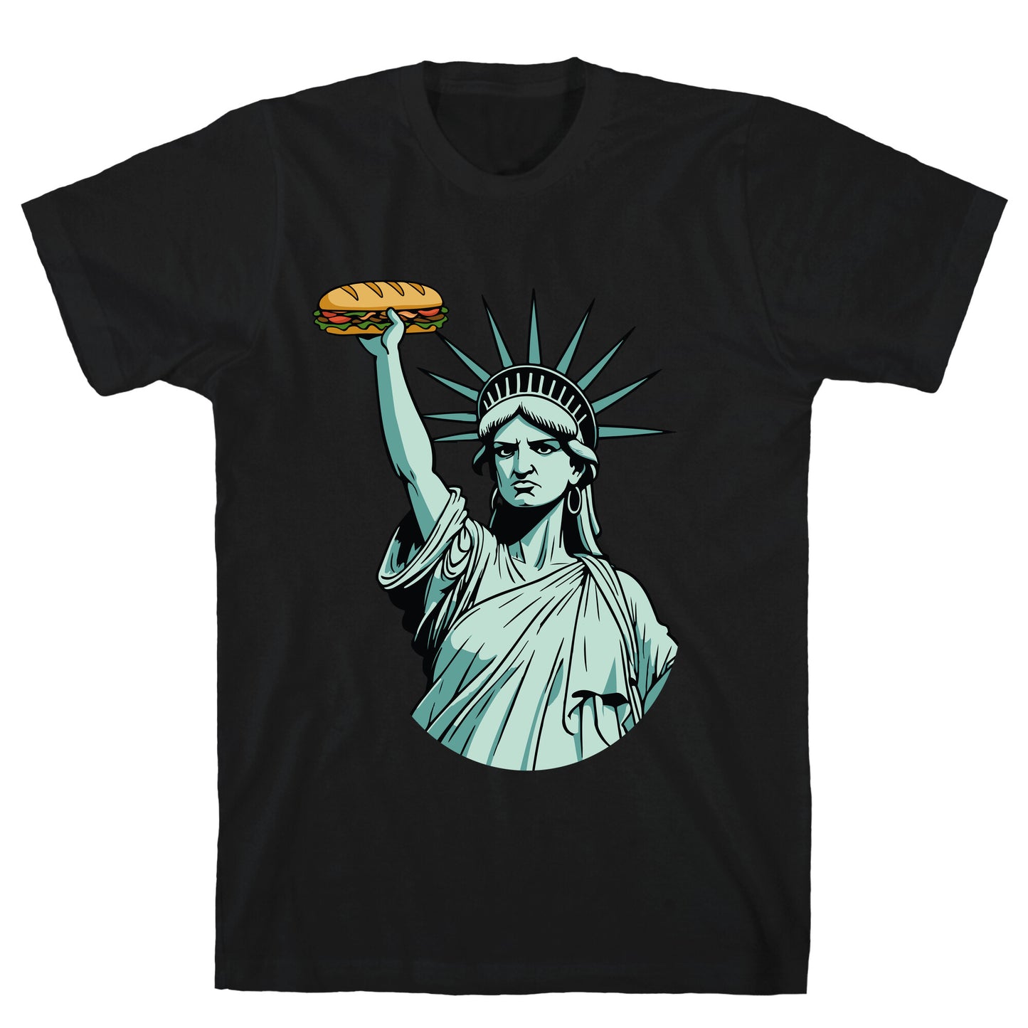 Statue of Liberty Sandwich Guy DC T-Shirt