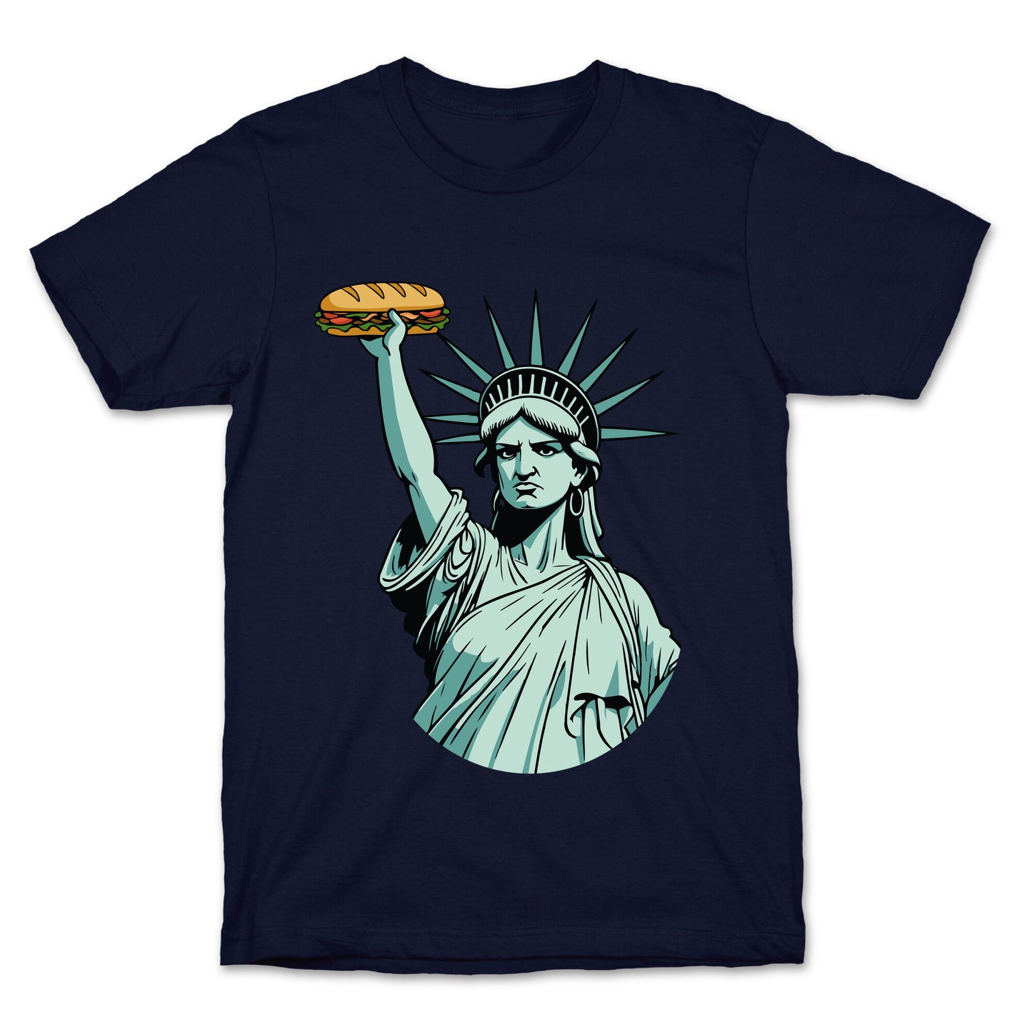 Statue of Liberty Sandwich Guy DC T-Shirt
