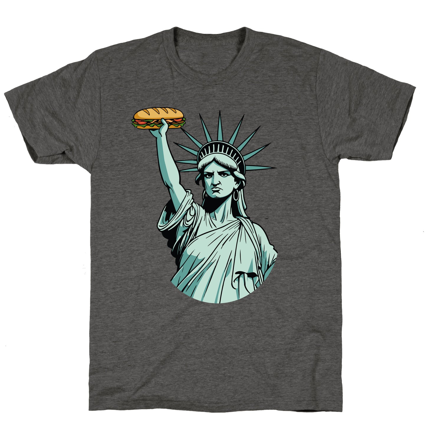 Statue of Liberty Sandwich Guy DC Unisex Triblend Tee