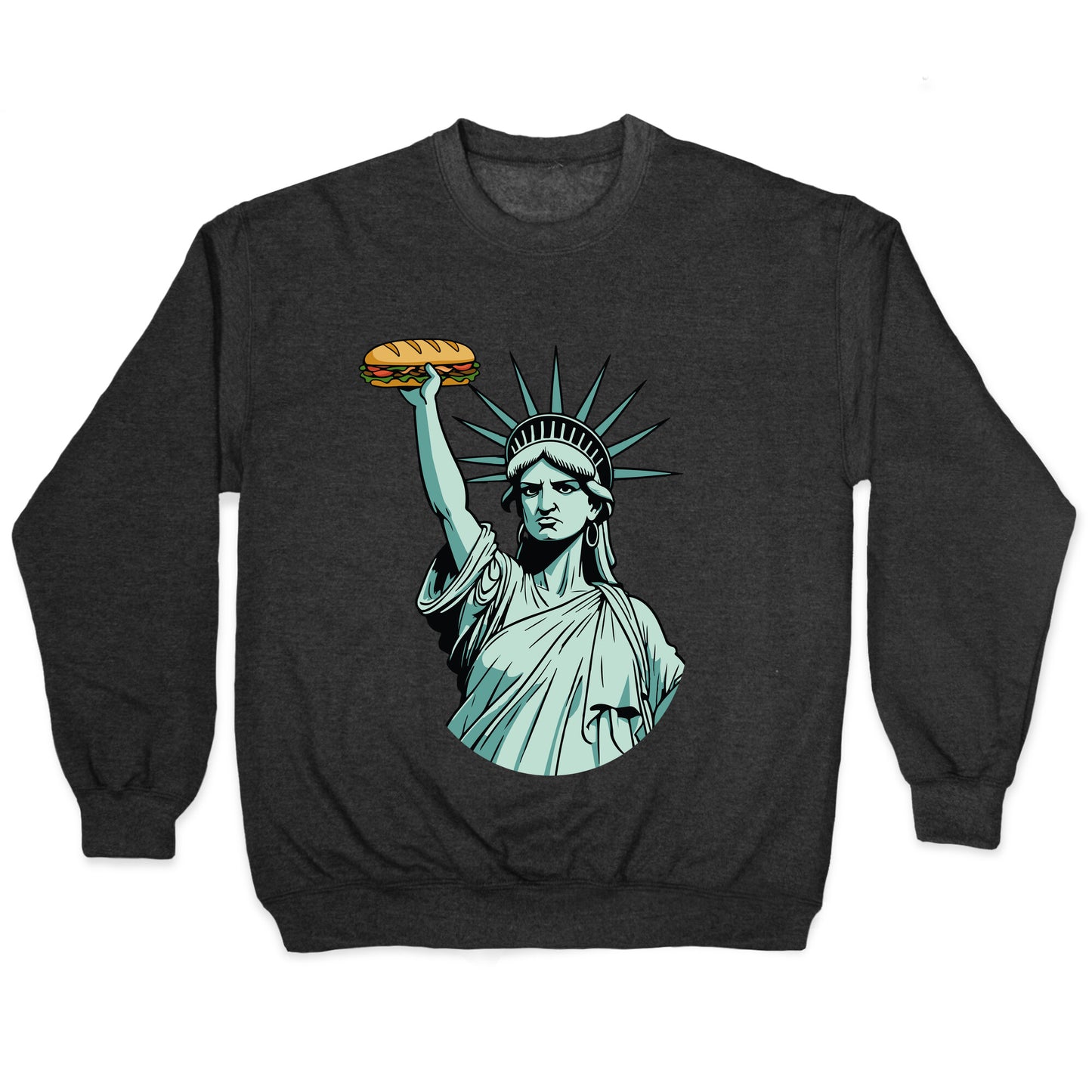 Statue of Liberty Sandwich Guy DC Crewneck Sweatshirt