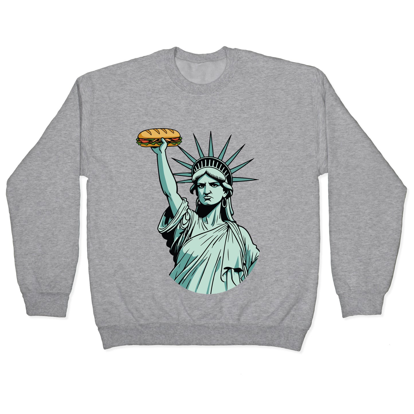 Statue of Liberty Sandwich Guy DC Crewneck Sweatshirt