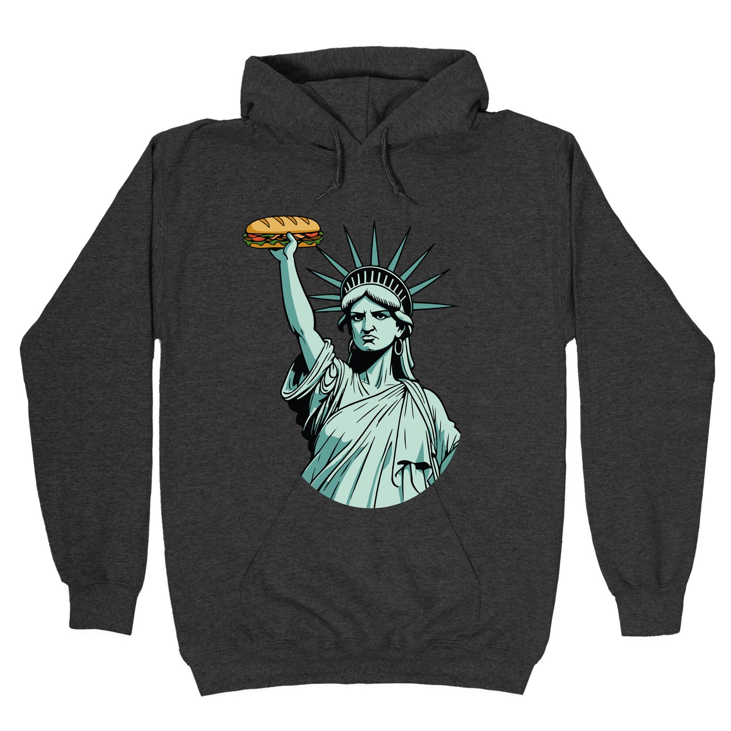 Statue of Liberty Sandwich Guy DC Hoodie