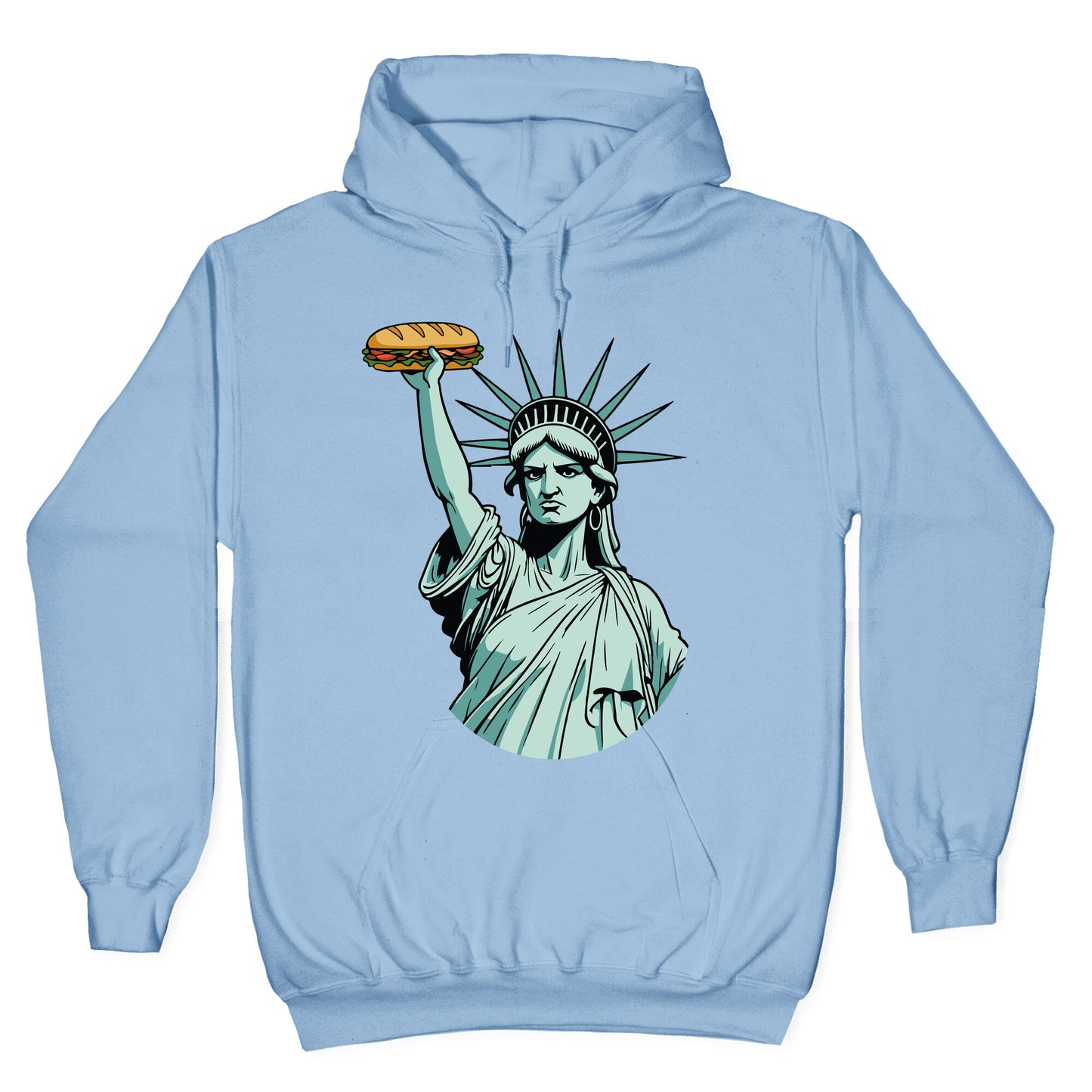 Statue of Liberty Sandwich Guy DC Hoodie