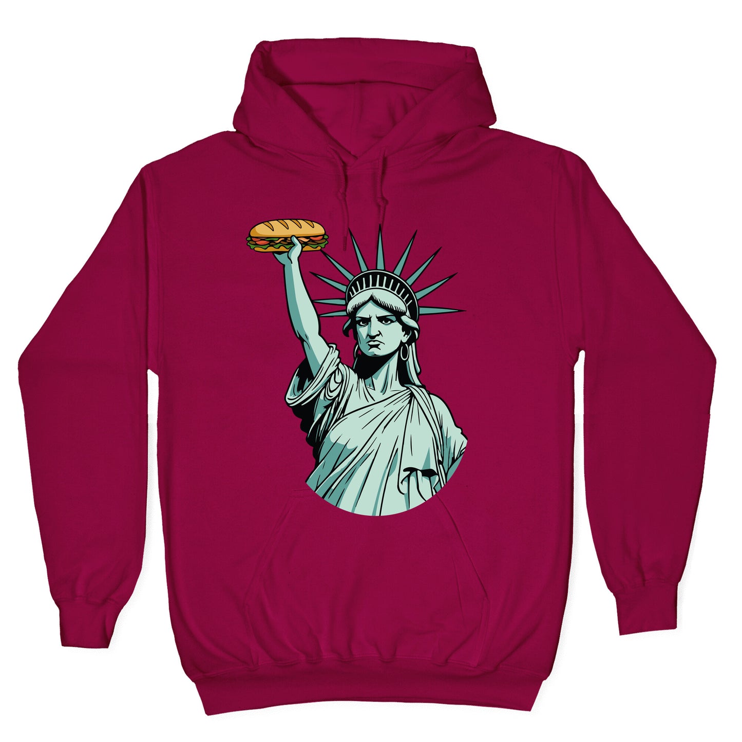 Statue of Liberty Sandwich Guy DC Hoodie