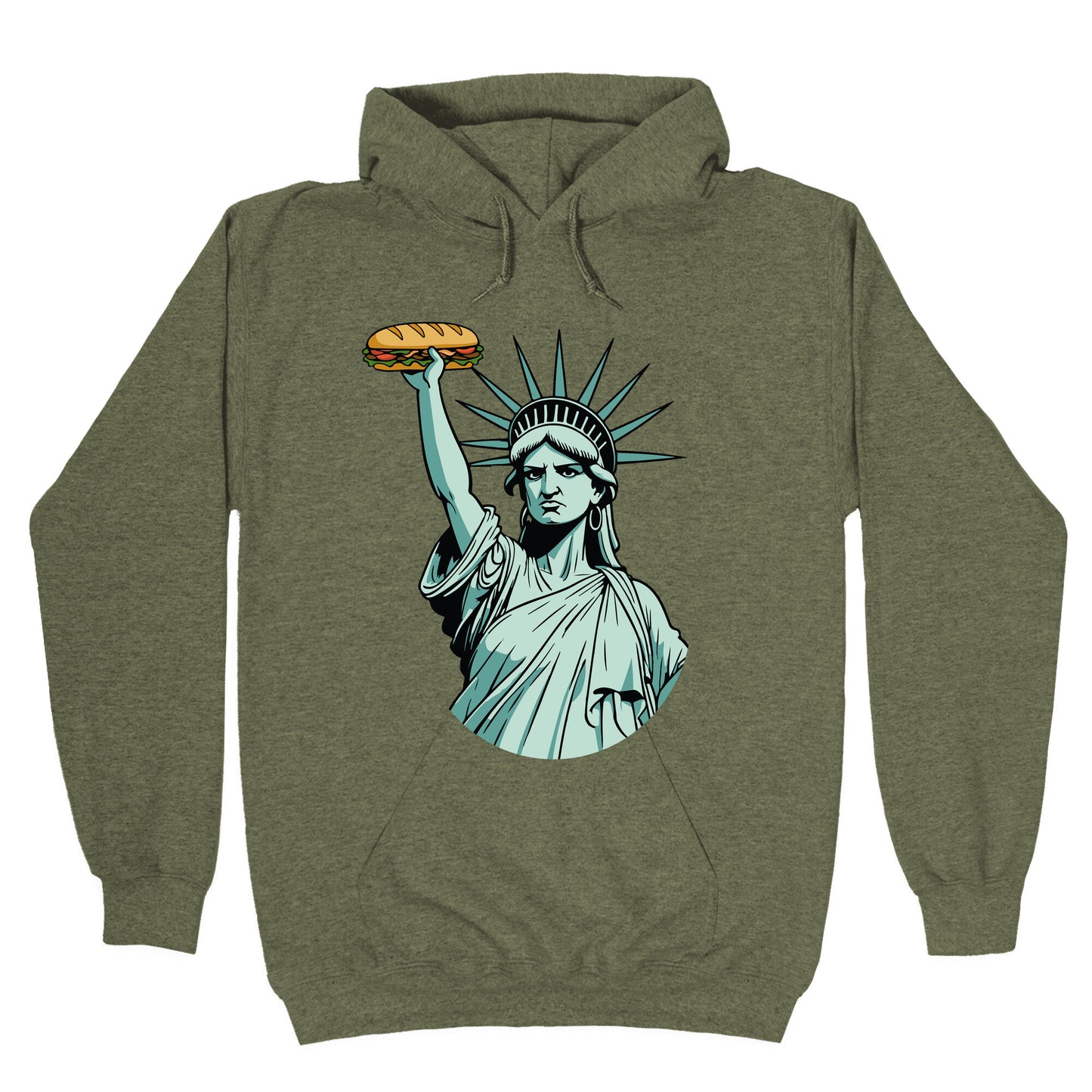Statue of Liberty Sandwich Guy DC Hoodie