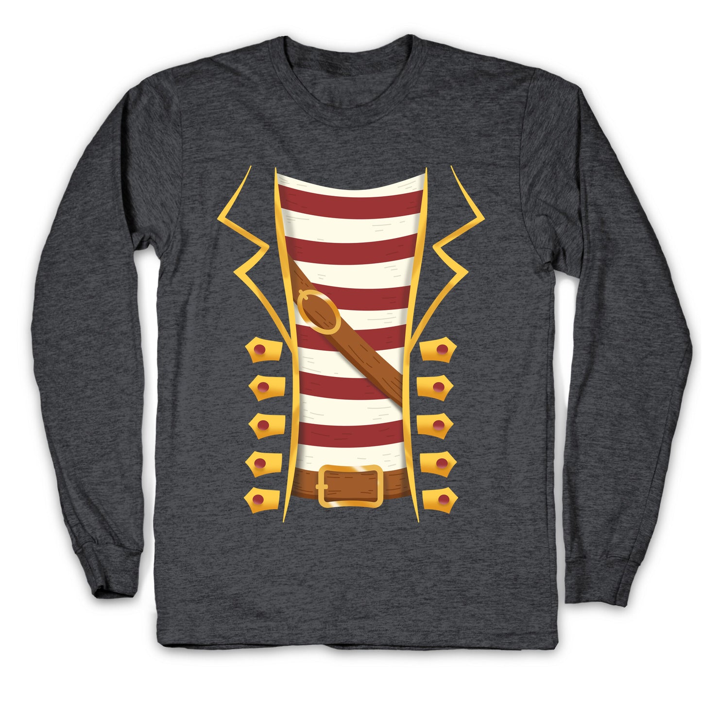 Buccaneer Halloween Pirate Costume Longsleeve Tee