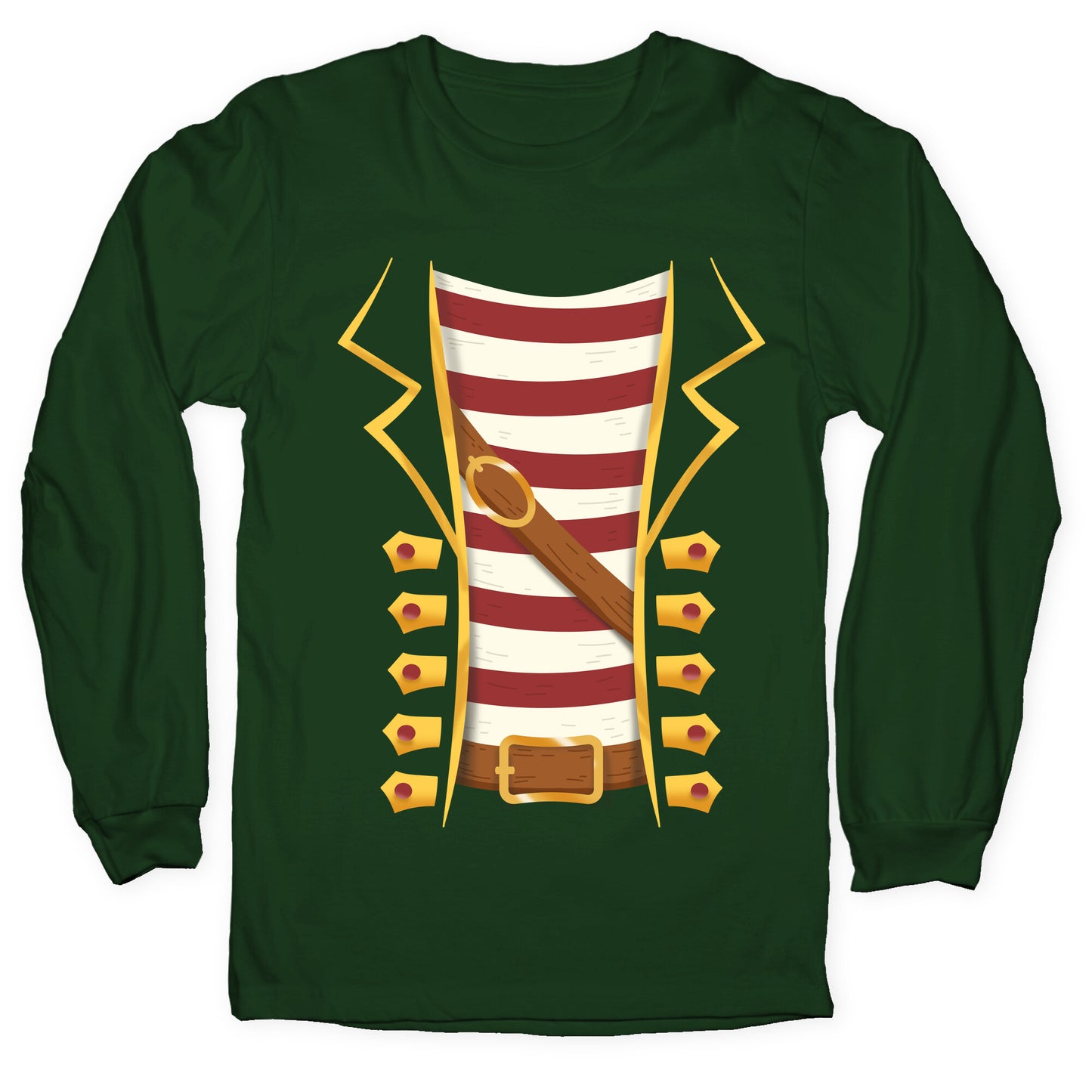Buccaneer Halloween Pirate Costume Longsleeve Tee