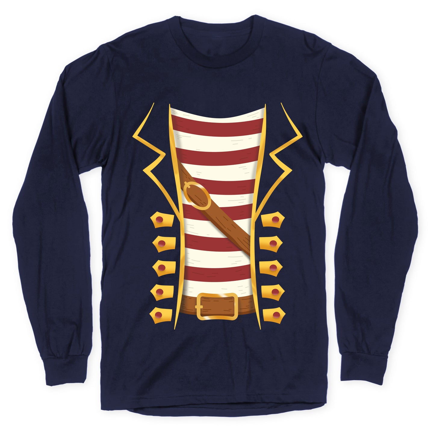 Buccaneer Halloween Pirate Costume Longsleeve Tee