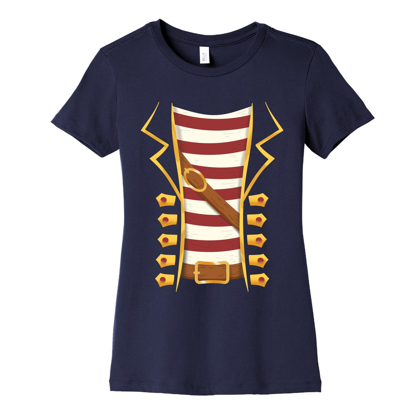 Buccaneer Halloween Pirate Costume Womens Cotton Tee